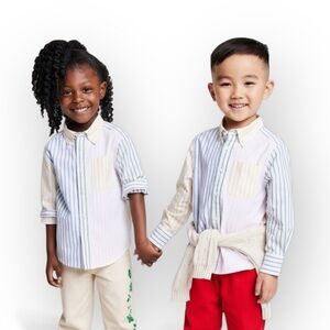 EUC Rowing Blazers x Target Kids Button Down Shirt Sz 6/7